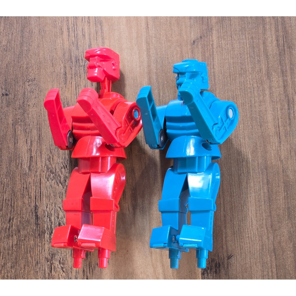 Rock Em Sock Em Robots Replacement Figures Red Rocker Blue Bomber Vintage Style